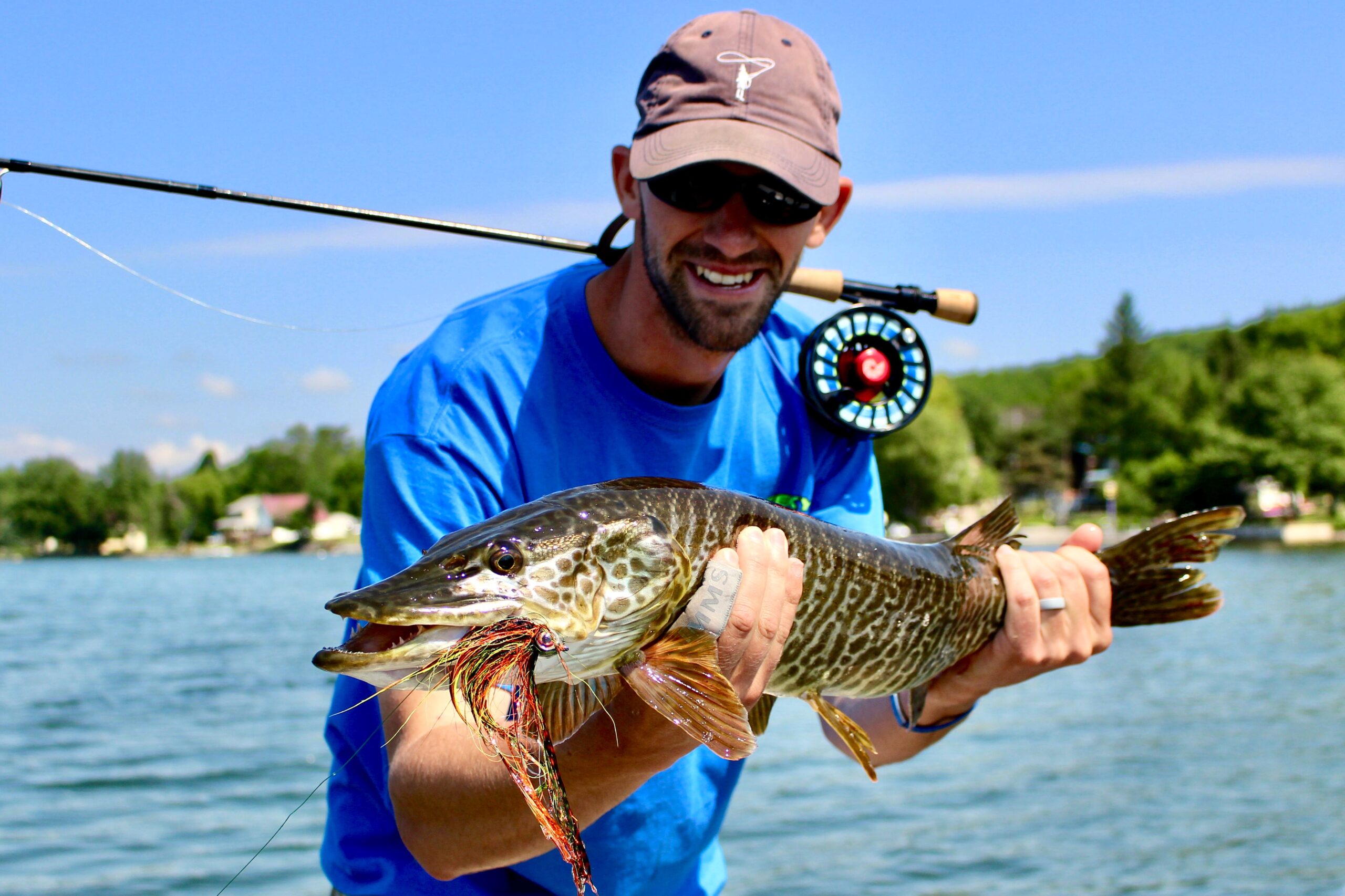 Walleye on fly! Mohawk River, Utica, NY : r/flyfishing